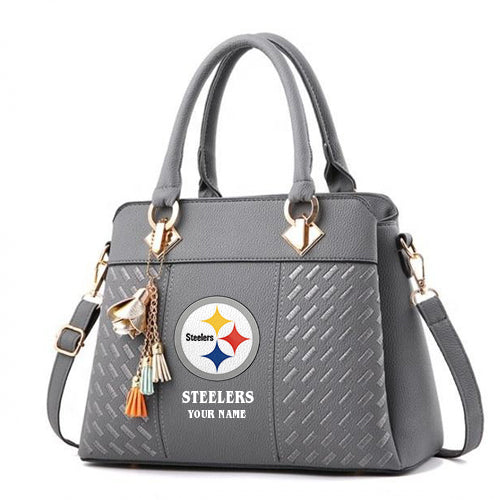 LIMITED EDITION - NEW CUSTOMIZED NFL14 PSB PITTSBURGH STEELERS HANDBAG IN MULTIPLE COLORS
