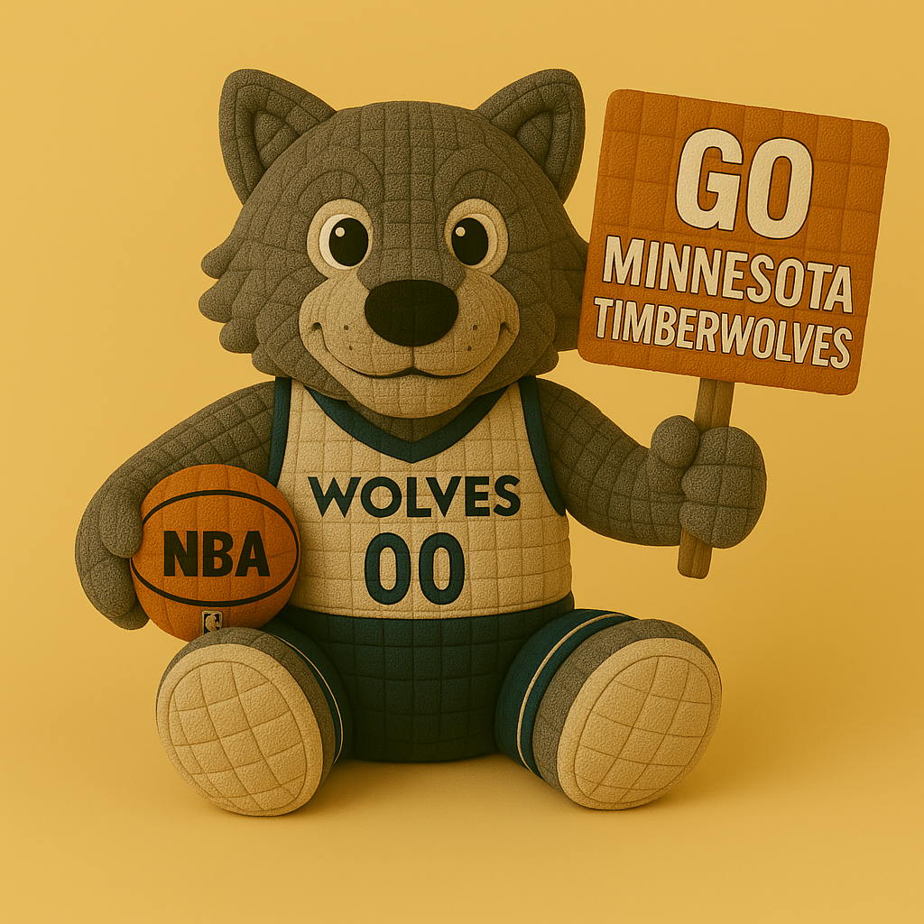 Limited Edition - NBA 05 MT Minnesota Timberwolves Handmade Crochet