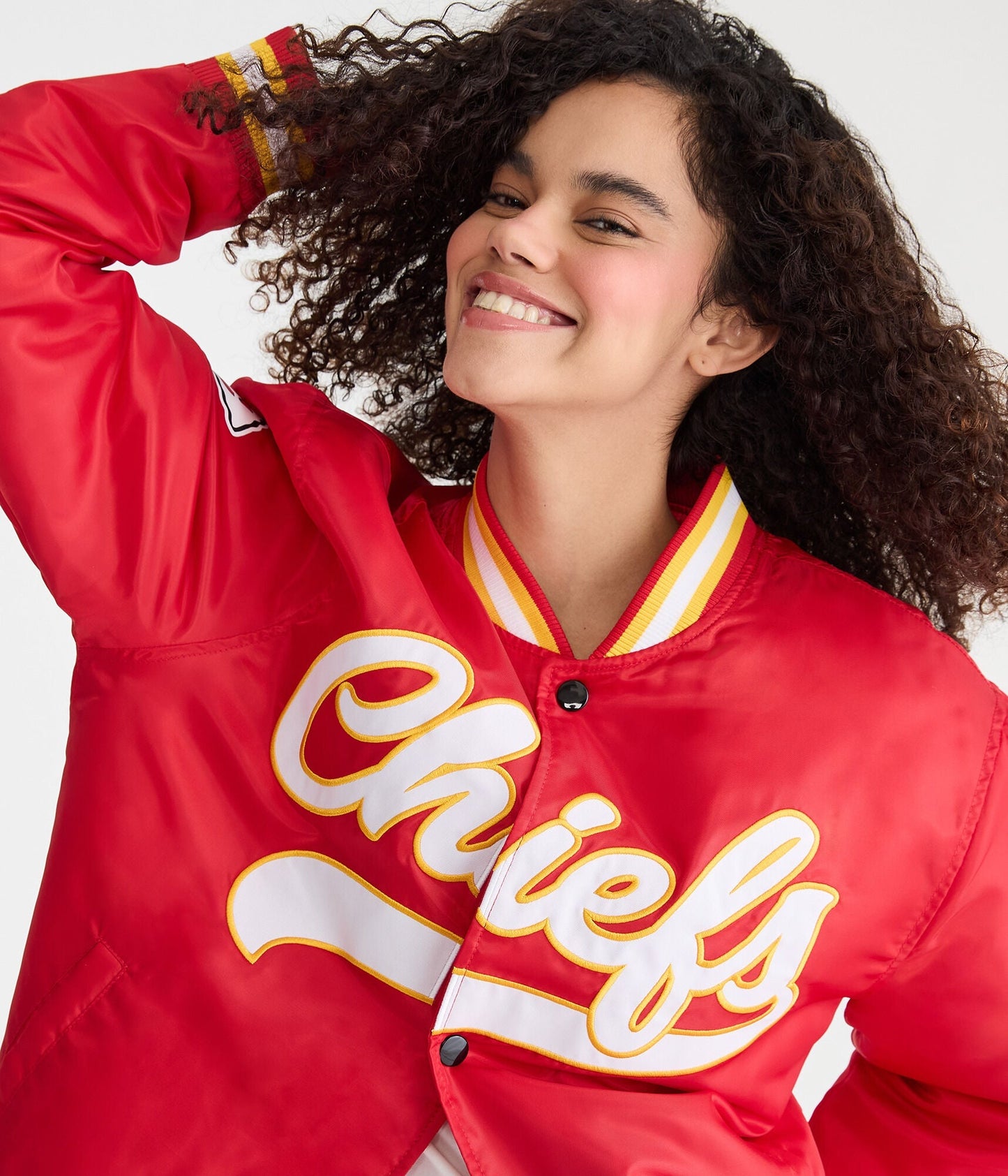 LIMITED EDITION - NEW PREMIUM NFL01 KCC KANSAS CITY CHIEFS SATIN VARSITY JACKET