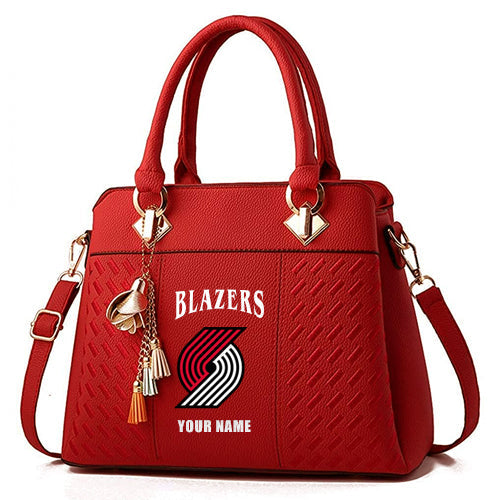 LIMITED EDITION - NEW CUSTOMIZED NBA22 PT PORTLAND TRAIL BLAZERS WOMEN'S HANDBAGS MULTICOLOR
