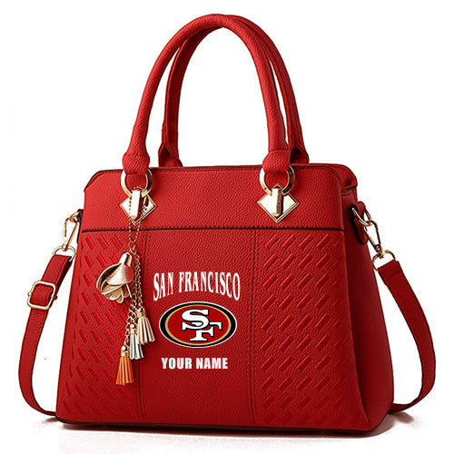 LIMITED EDITION - NEW CUSTOMIZED NFL11 SF49 SAN FRANCISCO 49ERS HANDBAG IN MULTIPLE COLORS
