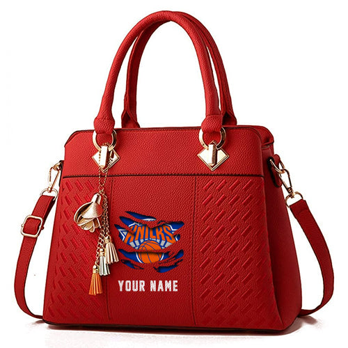 LIMITED EDITION - NEW CUSTOMIZED NBA04 NY NEW YORK KNICKS WOMEN'S HANDBAGS MULTICOLOR