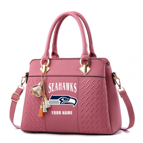 LIMITED EDITION - NEW CUSTOMIZED NFL06 SSH SEATTLE SEAHAWKS HANDBAG IN MULTIPLE COLORS