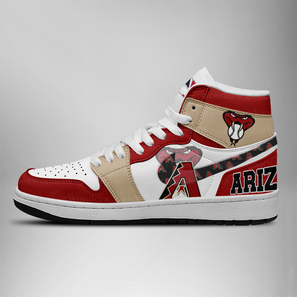 LIMITED EDITION - NEW CUSTOMIZED MLB07 AZ DIAMONDBACKS AIR JORDAN SNEAKERS