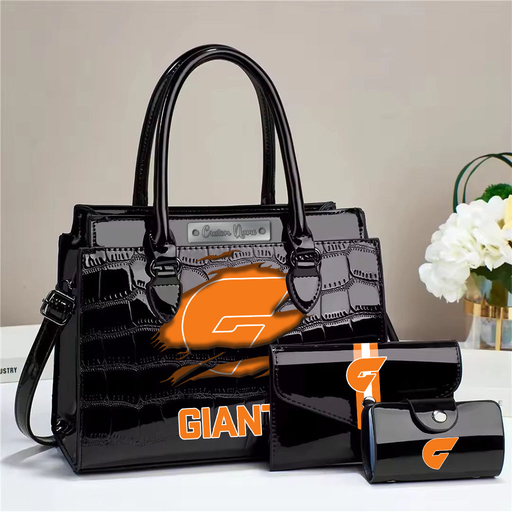 LIMITED EDITION - NEW 19 GWSG PERSONALIZED EMBOSSED THREE-PIECE HANDBAG SET