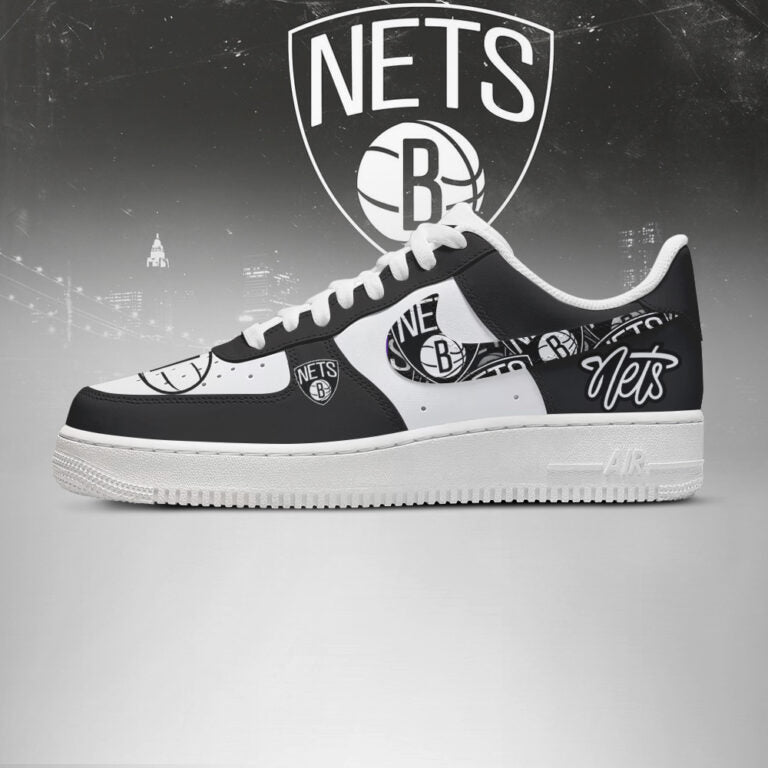 LIMITED EDITION - NEW CUSTOMIZED NBA25 BR NETS AF1 SHOES