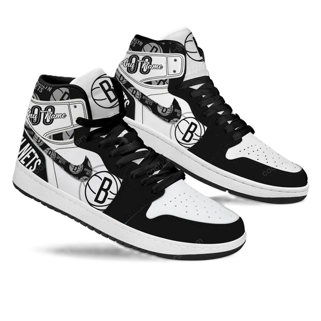 LIMITED EDITION - NEW CUSTOMIZED NBA25 BR NETS AIR JORDAN SNEAKERS
