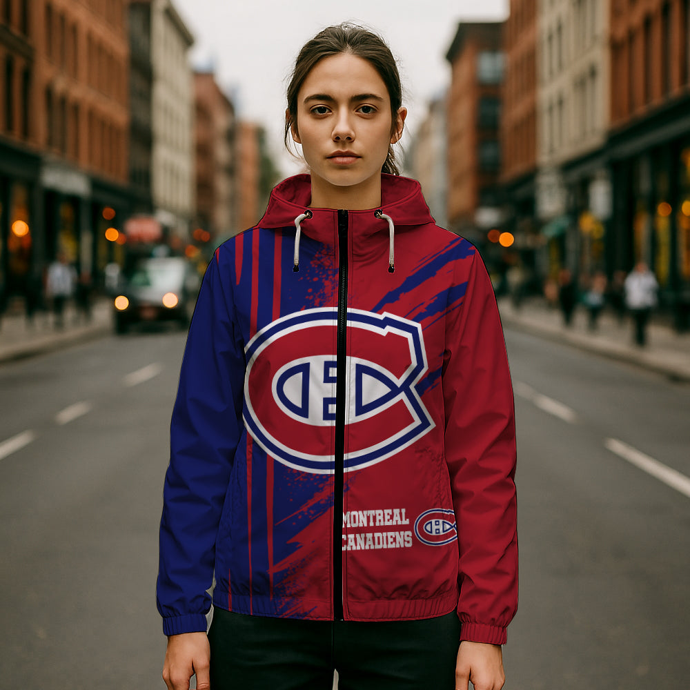 LIMITED EDITION - NEW CUSTOMIZED NHL11 MCD MONTREAL CANADIENS WINDBREAKER JACKET