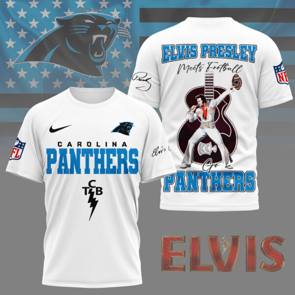 LIMITED EDITION - NEW CUSTOMIZED NFL23 CLP CAROLINA PANTHERS X ELVIS PRESLEY FAN 3D SHIRT