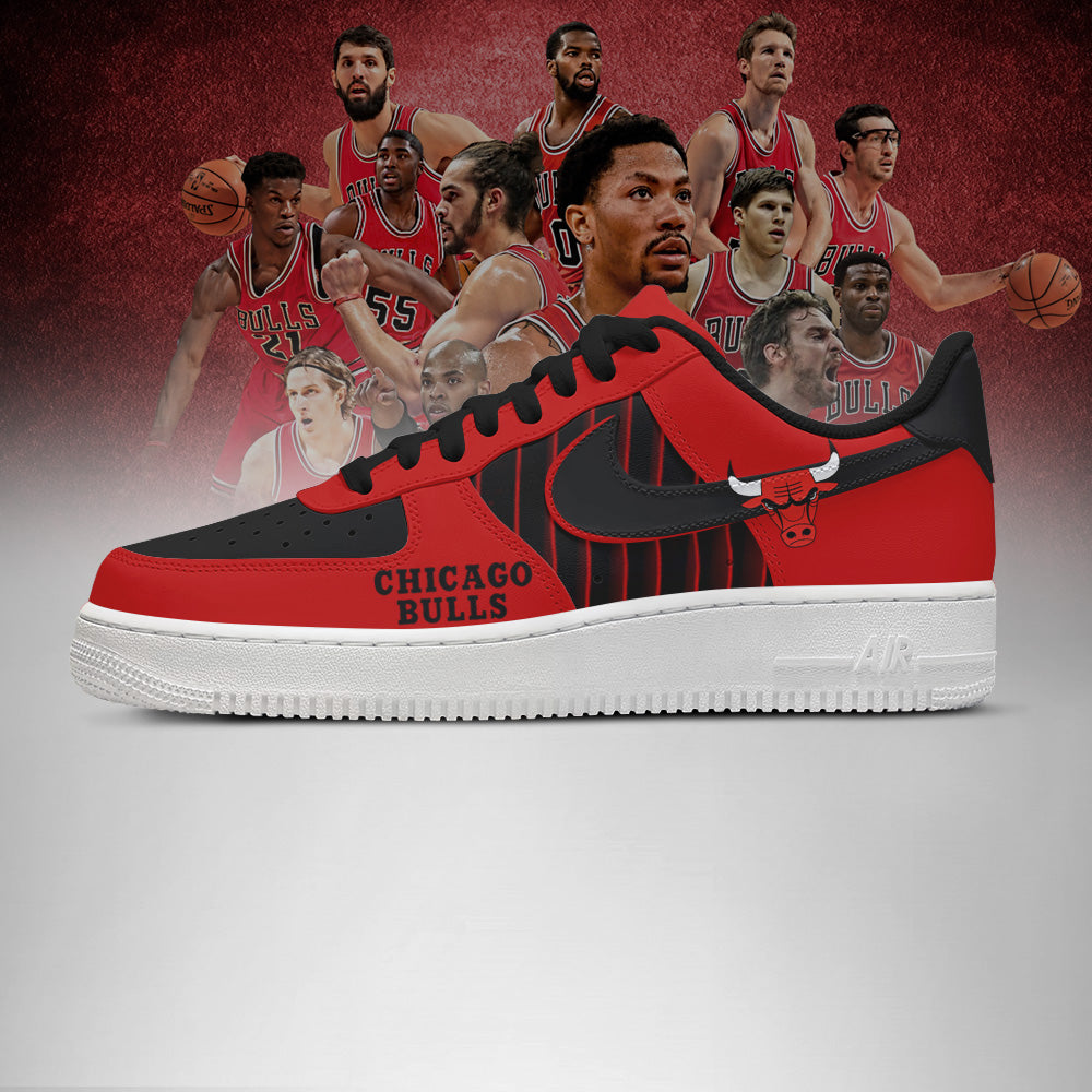 LIMITED EDITION - NEW CUSTOMIZED NBA19 CH BULLS AF1 SHOES