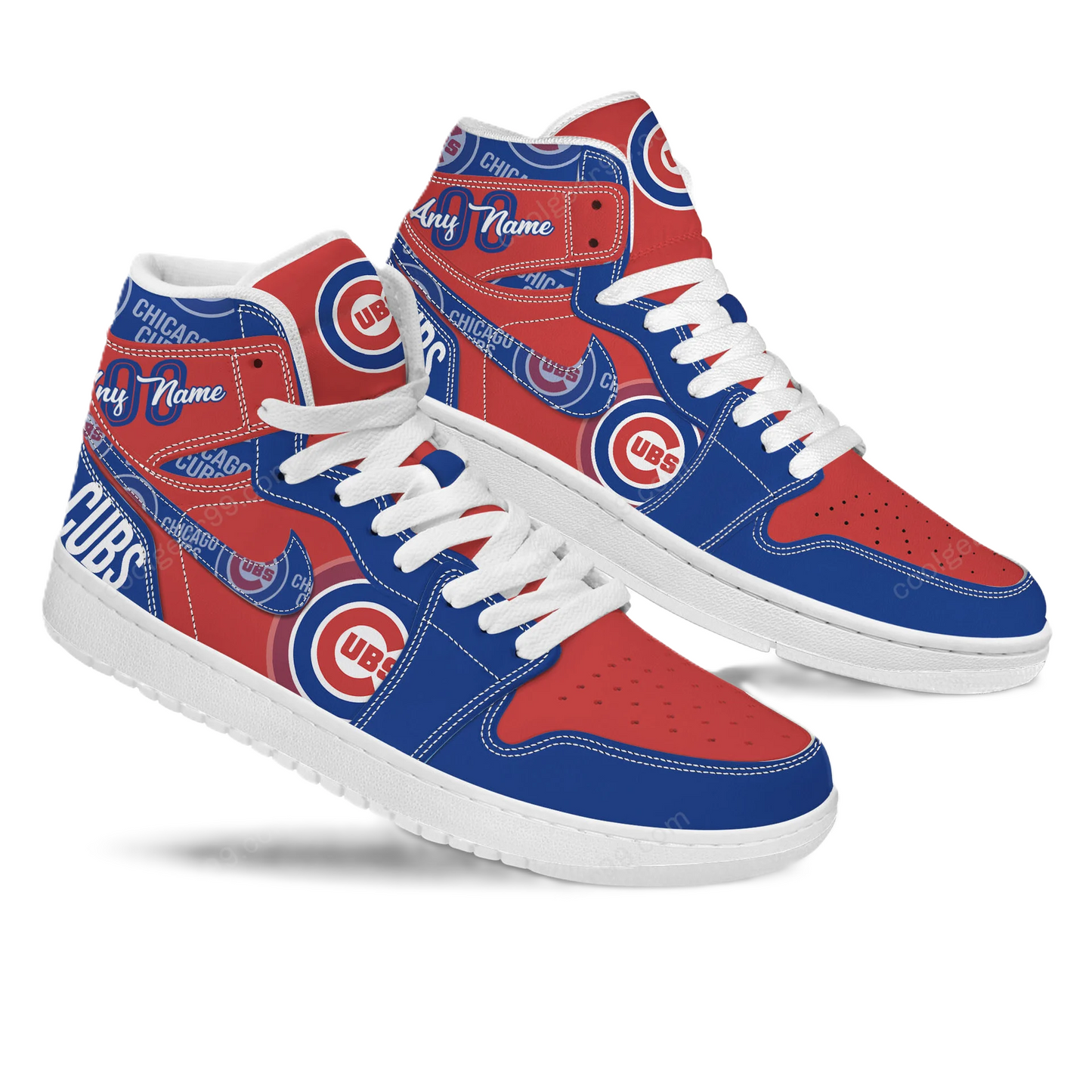 LIMITED EDITION - NEW CUSTOMIZED MLB04 CH CUBS AIR JORDAN SNEAKERS