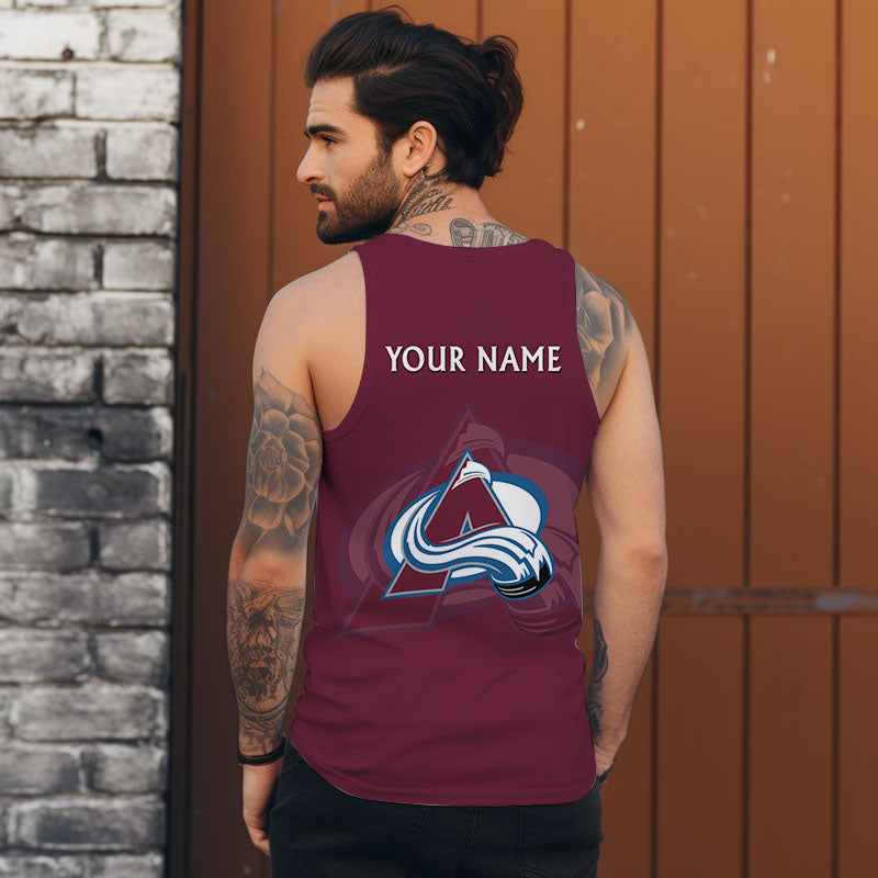 LIMITED EDITION - NEW CUSTOMIZED NHL05 CAL COLORADO AVALANCHE UNISEX TANK TOP