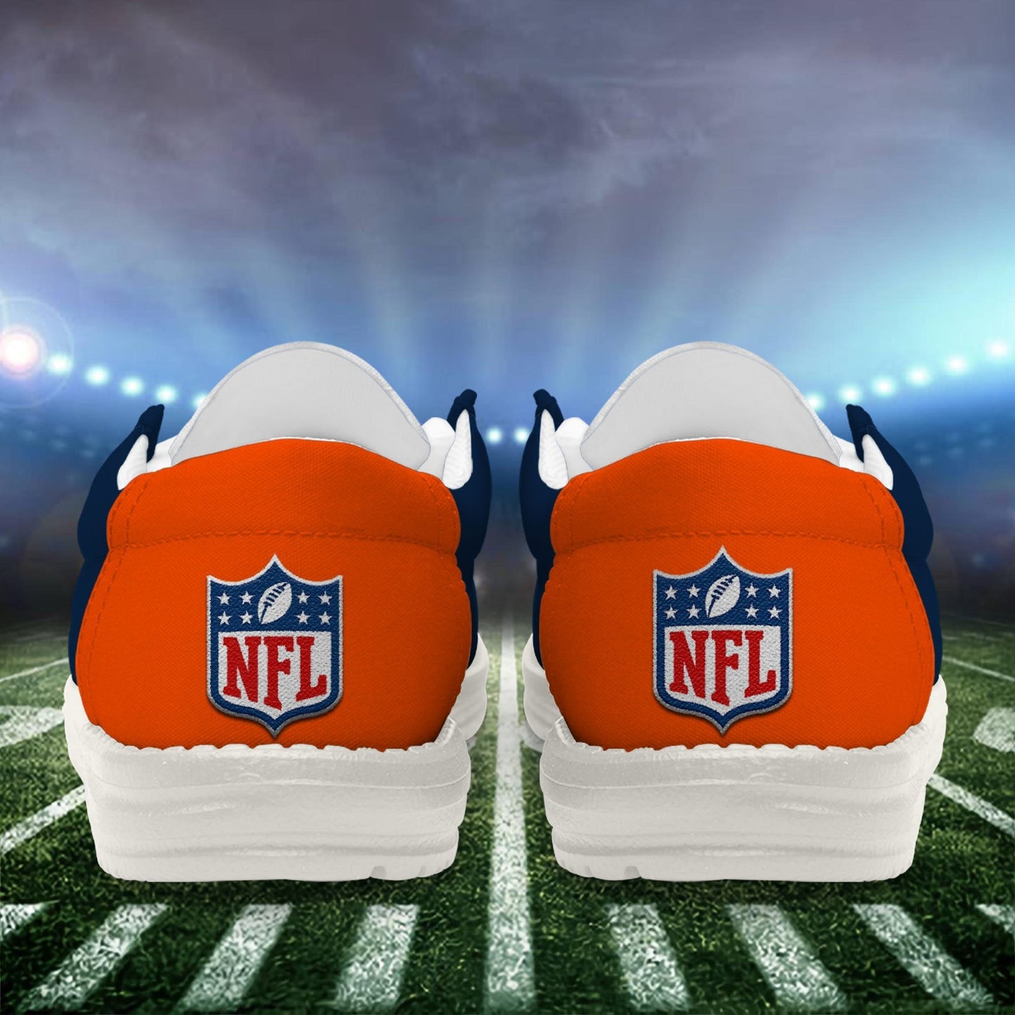 LIMITED EDITION - NEW CUSTOMIZED NFL13 DVB DENVER BRONCOS LOAFER SHOES