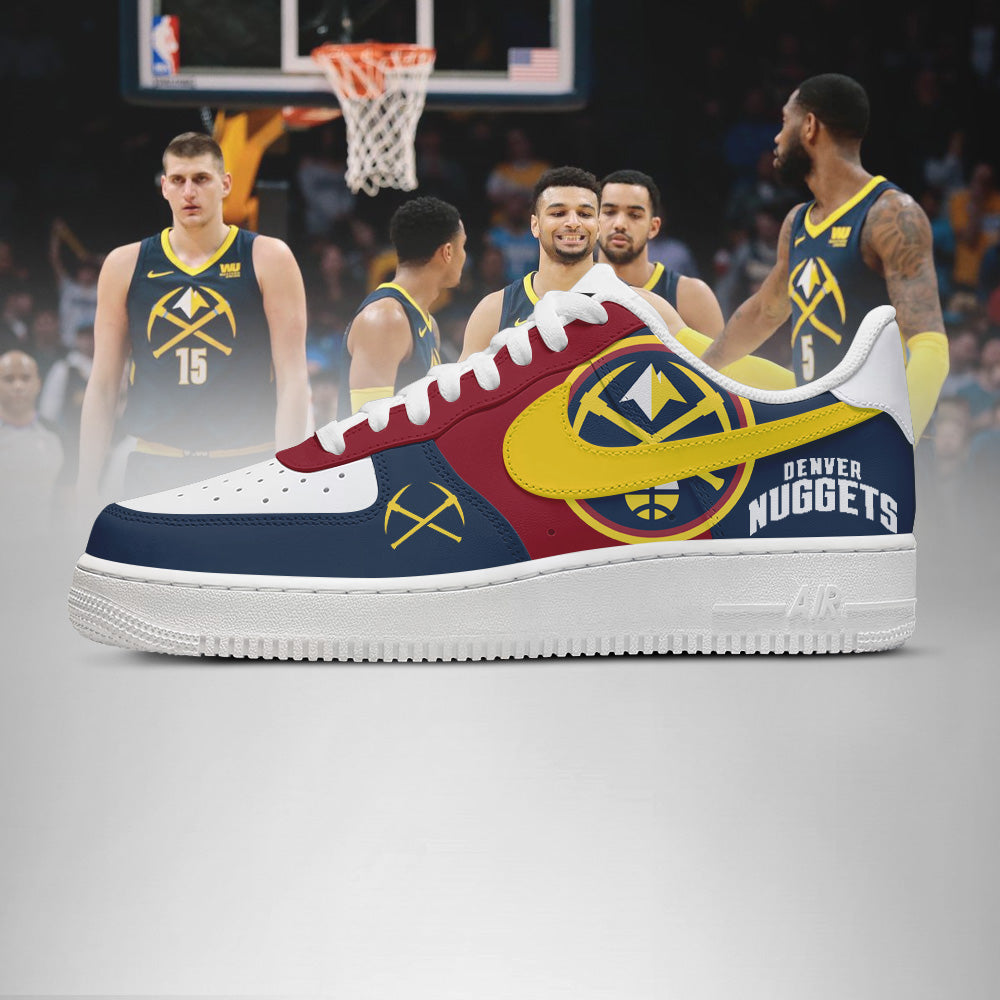 LIMITED EDITION - NEW CUSTOMIZED NBA08 DV NUGGETS AF1 SHOES