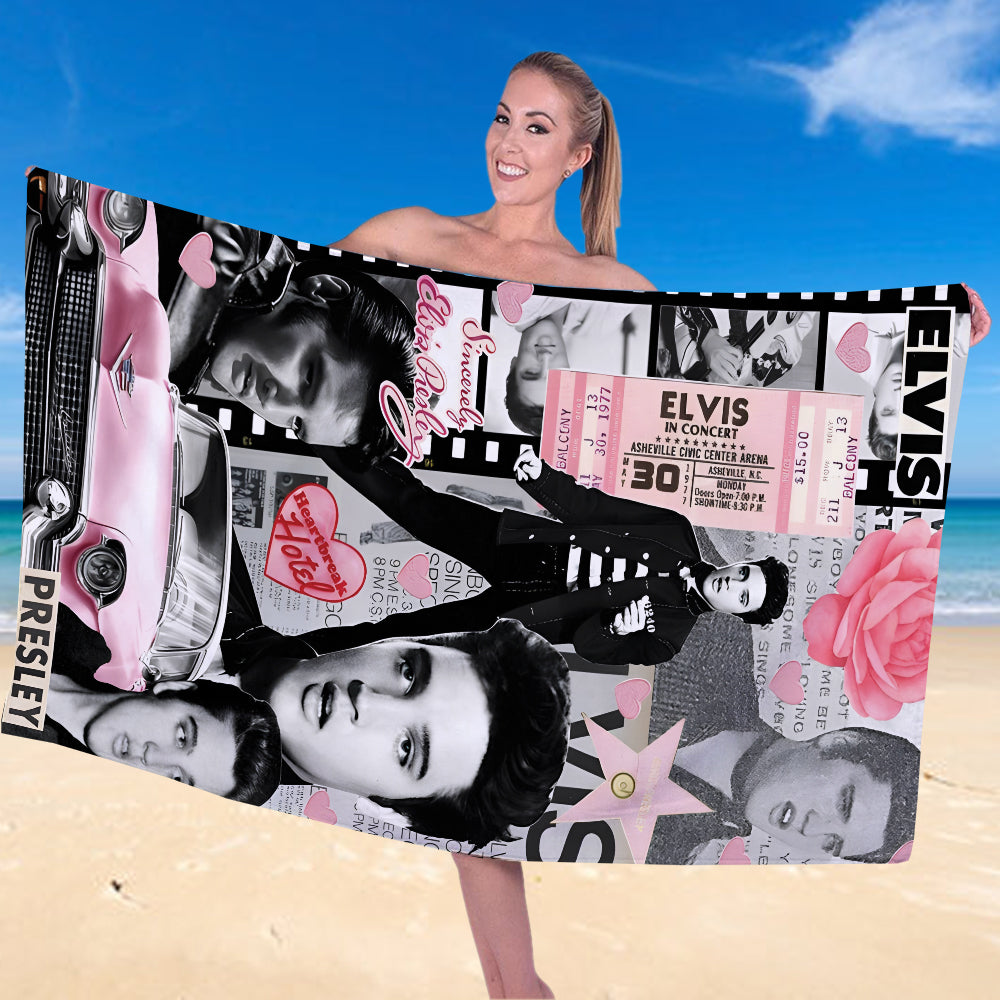 New Premium Elvis Presley Beach & Bath Towel (Kids & Adults Size) - EVPLCAO120