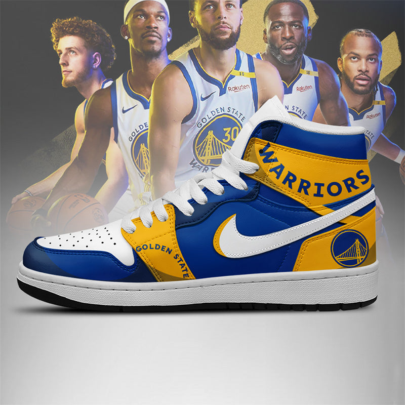LIMITED EDITION - NEW CUSTOMIZED NBA12 GS WARRIORS AIR JORDAN SNEAKERS
