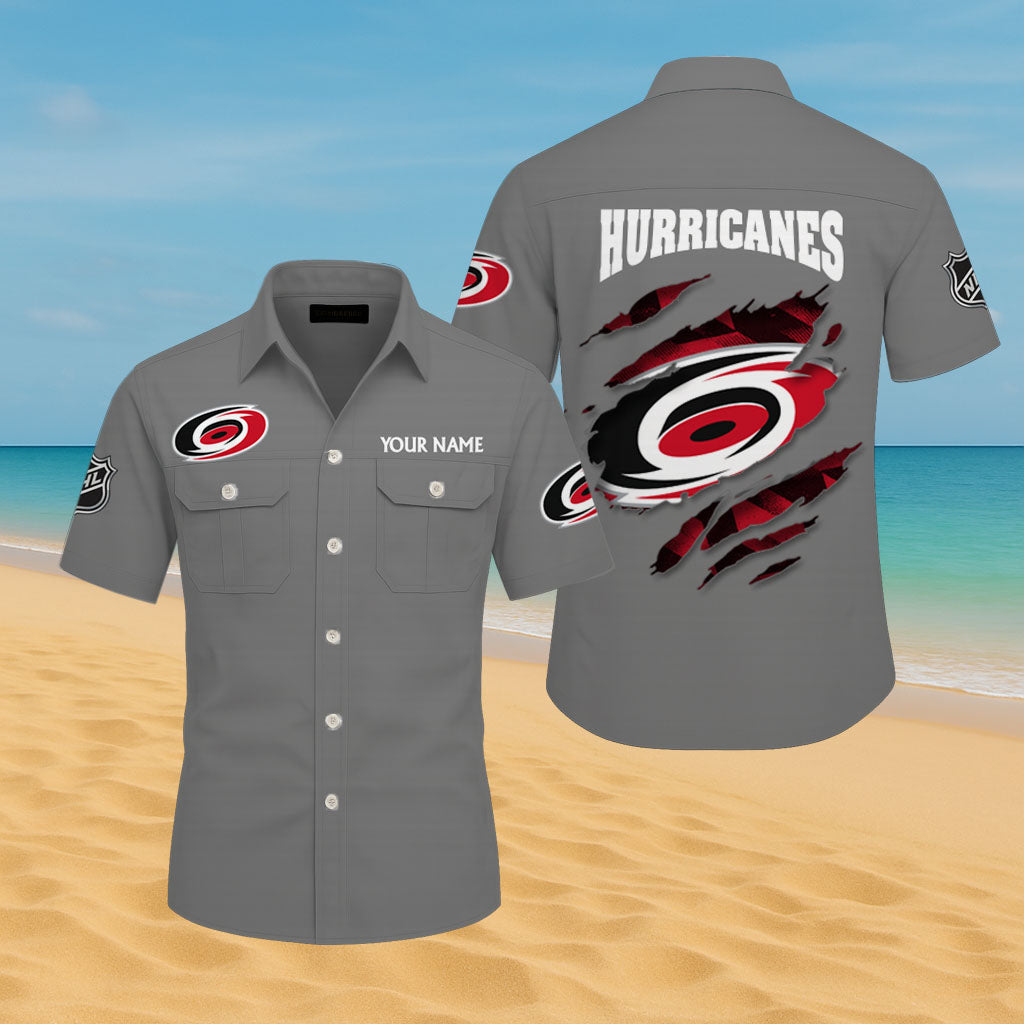 LIMITED EDITION - NEW CUSTOMIZED NHL07 CLH CAROLINA HURRICANES CARGO SHIRT