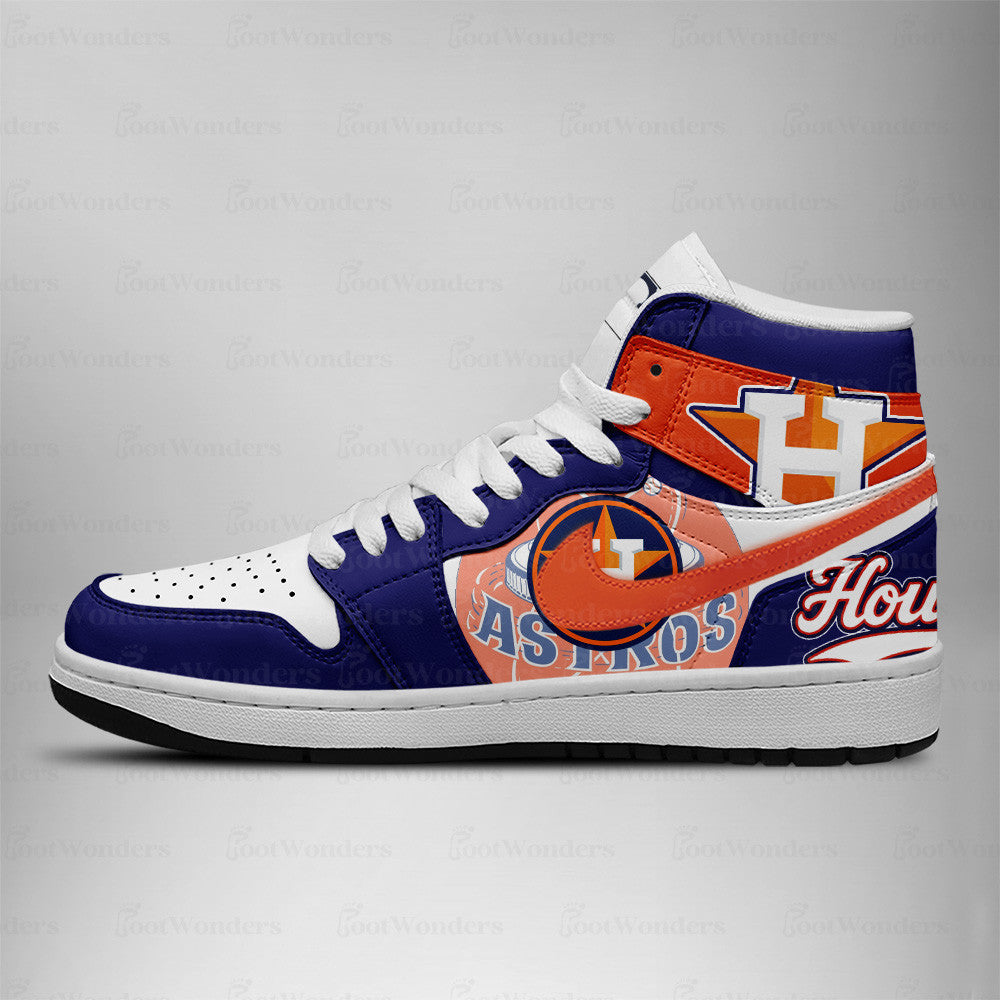 LIMITED EDITION - NEW CUSTOMIZED MLB10 HT ASTROS AIR JORDAN SNEAKERS