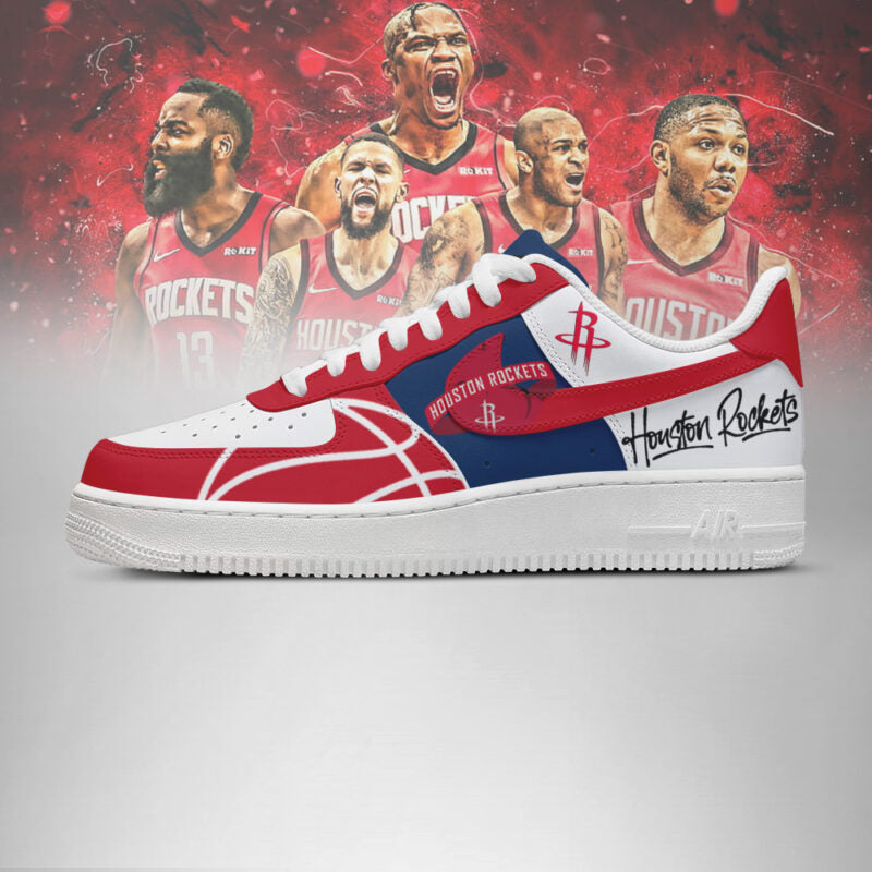 LIMITED EDITION - NEW CUSTOMIZED NBA07 HT ROCKETS AF1 SHOES