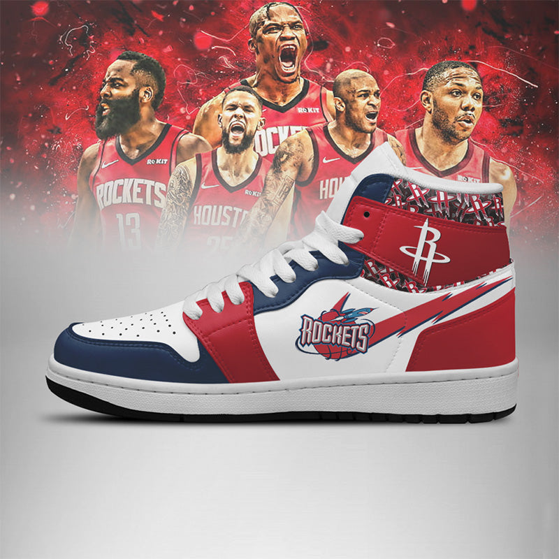 LIMITED EDITION - NEW CUSTOMIZED NBA07 HT ROCKETS AIR JORDAN SNEAKERS