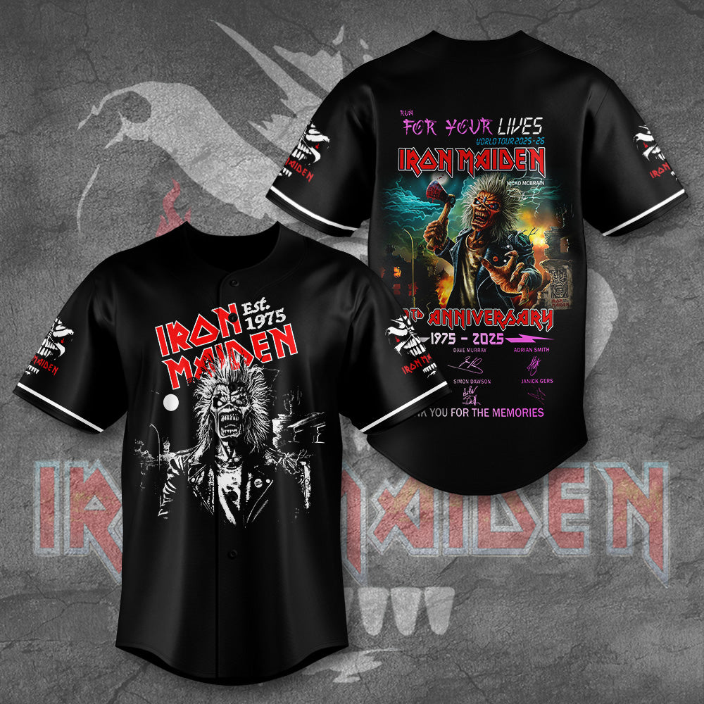 Iron Maiden Baseball Jersey