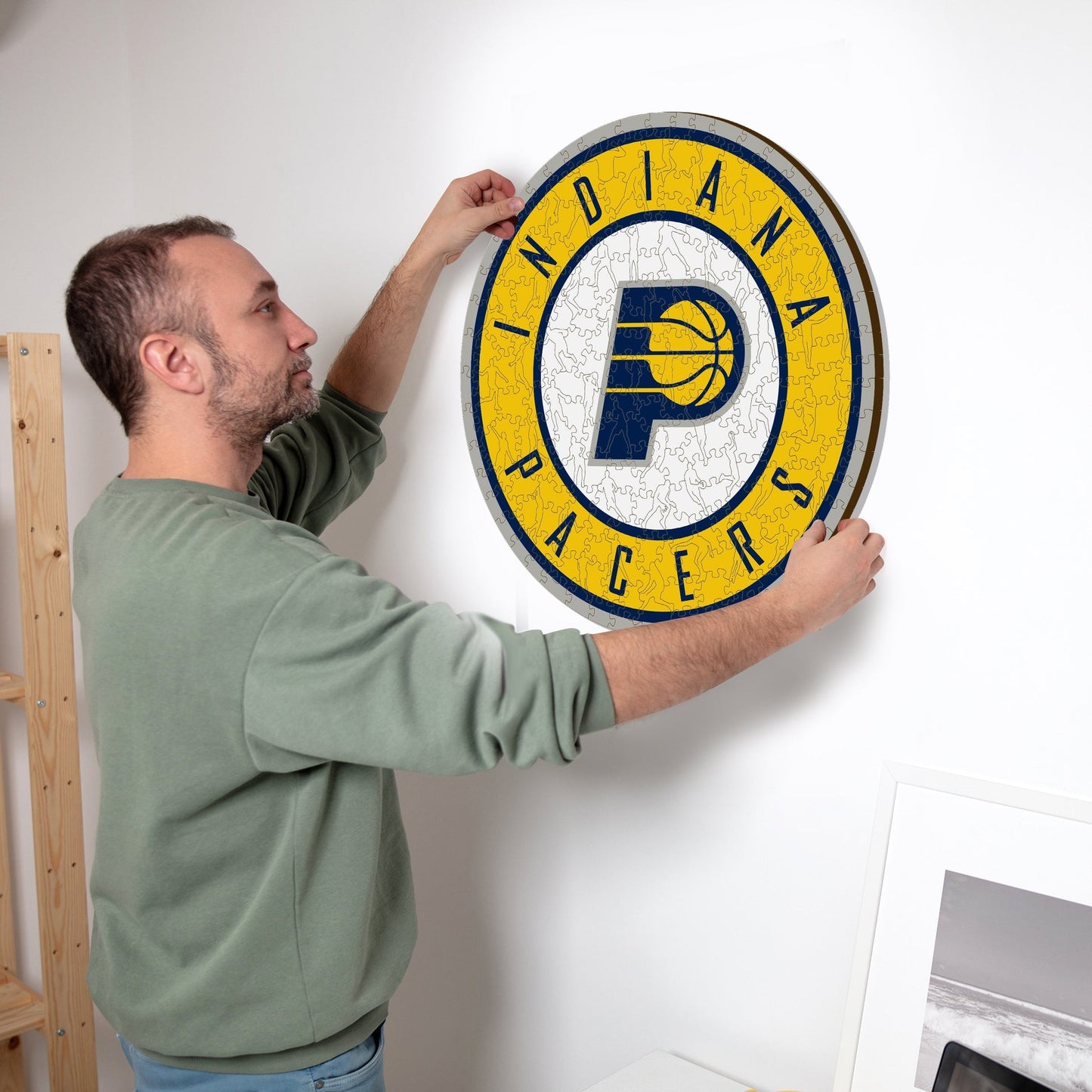 LIMITED EDITION - NEW CUSTOMIZED NBA06 IP INDIANA PACERS WOODEN PUZZLE