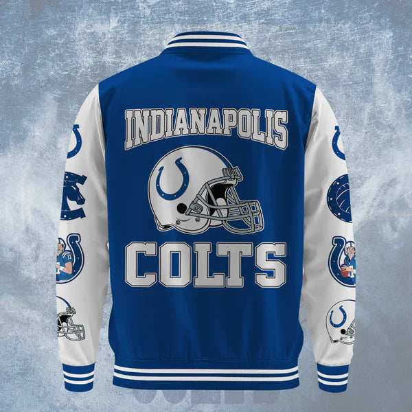 LIMITED EDITION - NEW CUSTOMIZED NFL17 IDC INDIANAPOLIS COLTS BASEBALL JACKET