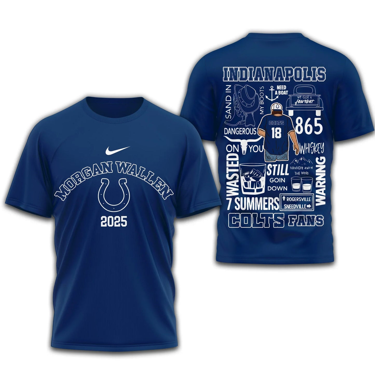 LIMITED EDITION - NEW CUSTOMIZED NFL17 IDC INDIANAPOLIS COLTS T-SHIRT | MULTIPLE COLORS AVAILABLE