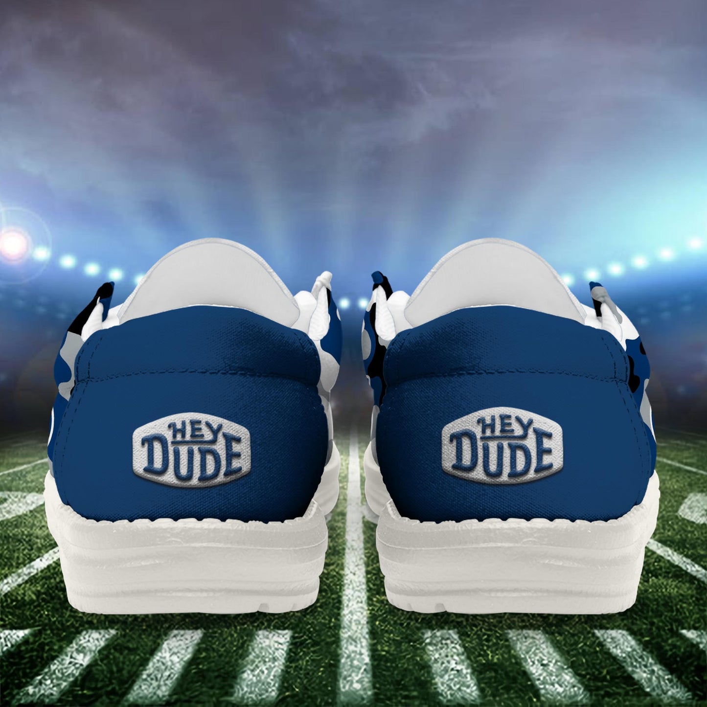 LIMITED EDITION - NEW CUSTOMIZED NFL17 IDC INDIANAPOLIS COLTS LOAFER SHOES