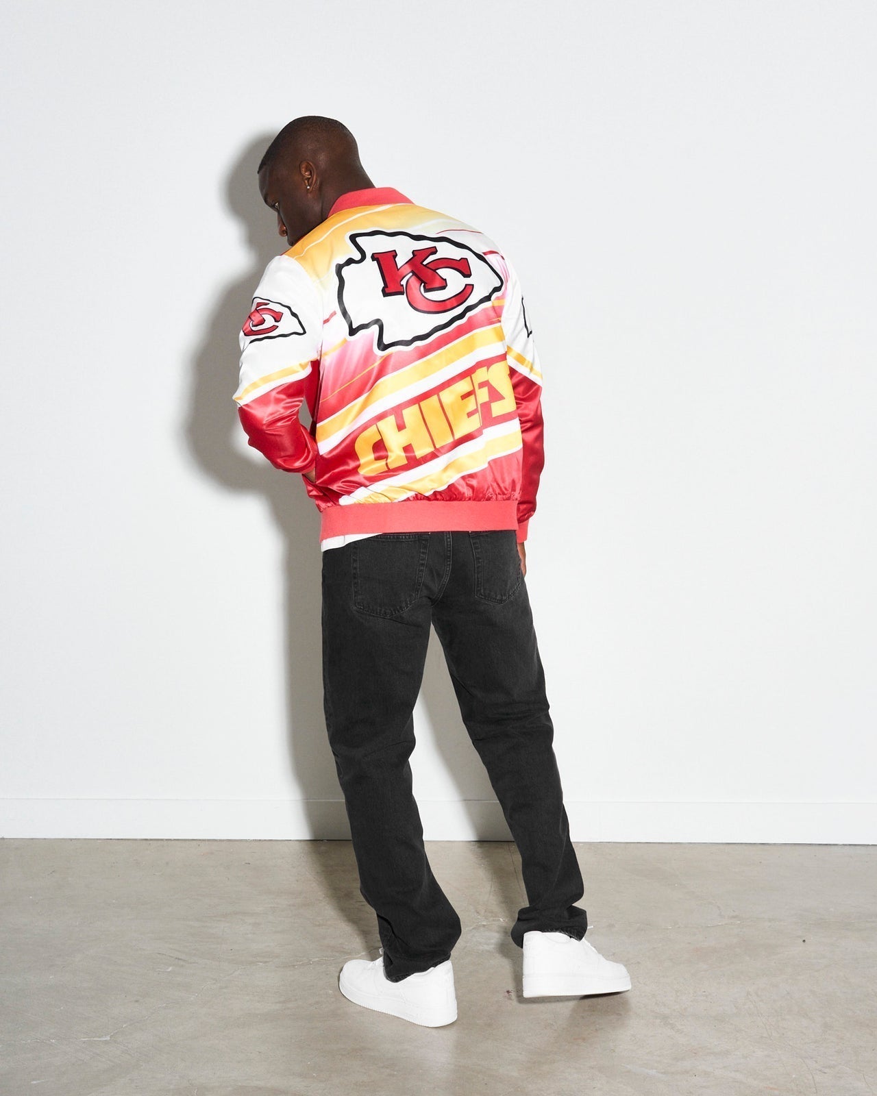 LIMITED EDITION - NEW PREMIUM NFL01 KCC KANSAS CITY CHIEFS SATIN VARSITY JACKET