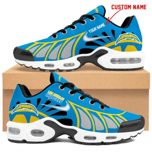 LIMITED EDITION - NEW CUSTOMIZED NFL09 LAC LOS ANGELES CHARGERS UNISEX AIR MAX PLUS SNEAKERS