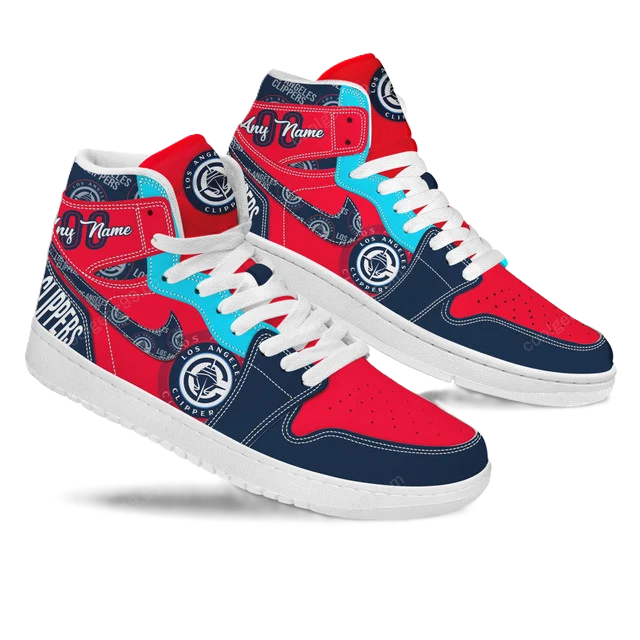 LIMITED EDITION - NEW CUSTOMIZED NBA10 LA CLIPPERS AIR JORDAN SNEAKERS