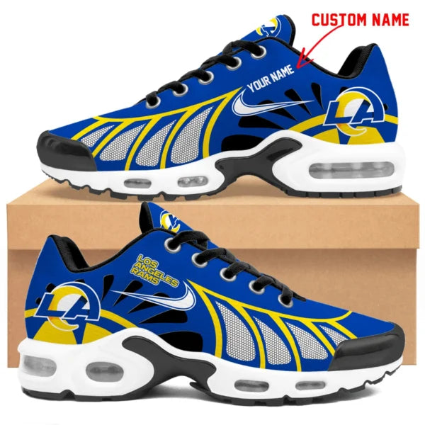 LIMITED EDITION - NEW CUSTOMIZED NFL22 LAR LOS ANGELES RAMS UNISEX AIR MAX PLUS SNEAKERS