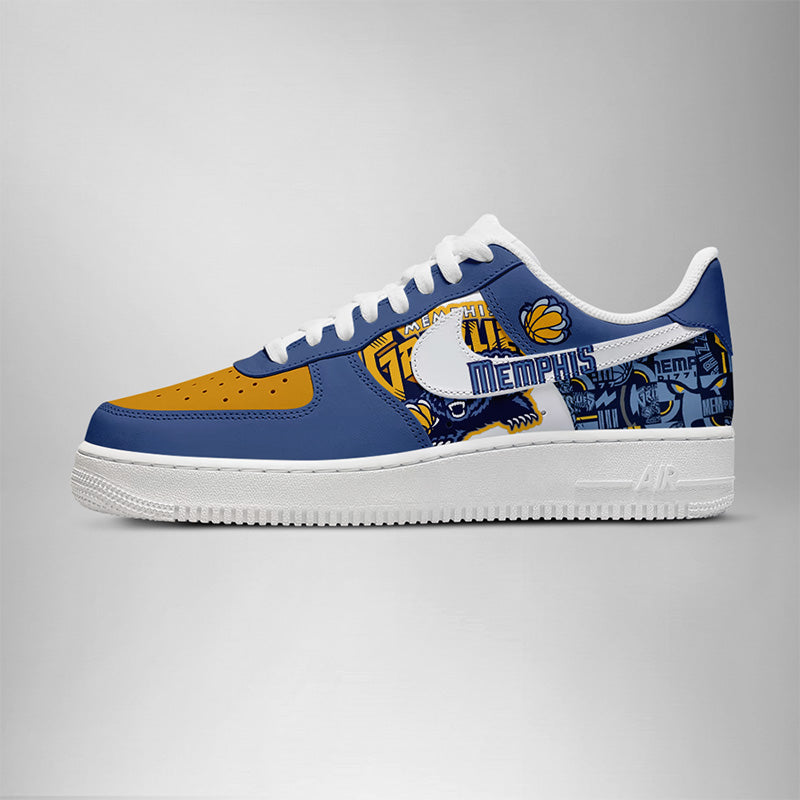 LIMITED EDITION - NEW CUSTOMIZED NBA13 ME GRIZZLIES AF1 SHOES