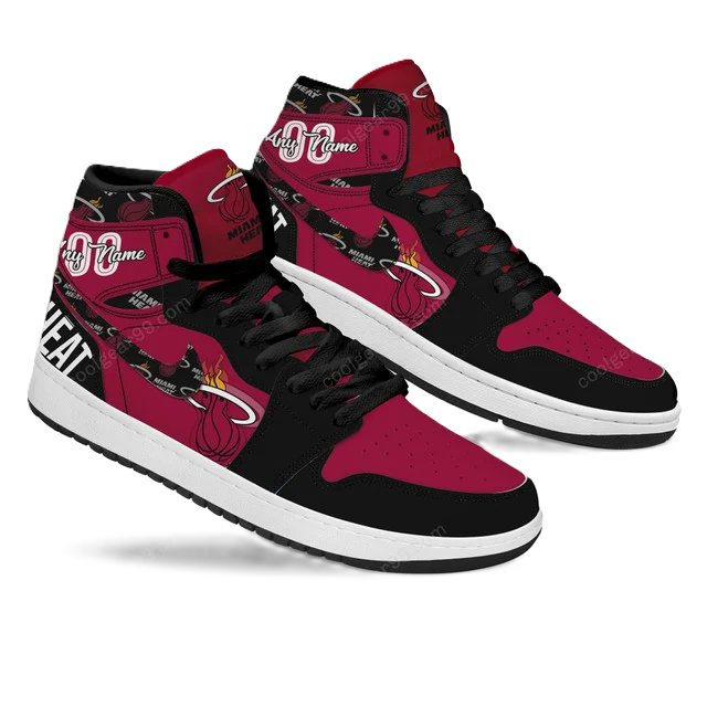 LIMITED EDITION - NEW CUSTOMIZED NBA20 MI HEAT AIR JORDAN SNEAKERS