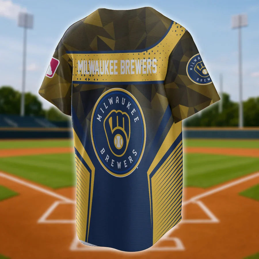 LIMITED EDITION - NEW CUSTOMIZED MLB15 MW BREWERS BASEBALL JERSEY
