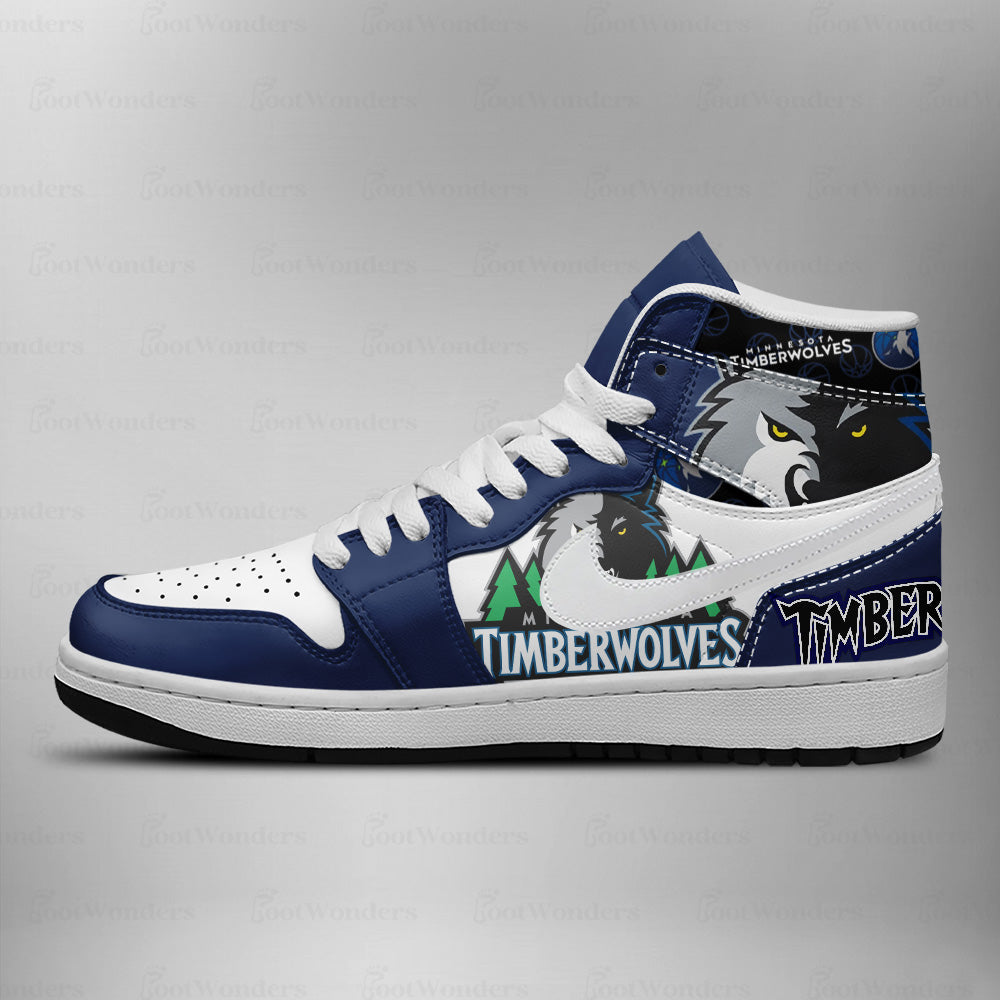 LIMITED EDITION - NEW CUSTOMIZED NBA05 MN TIMBERWOLVES AIR JORDAN SNEAKERS