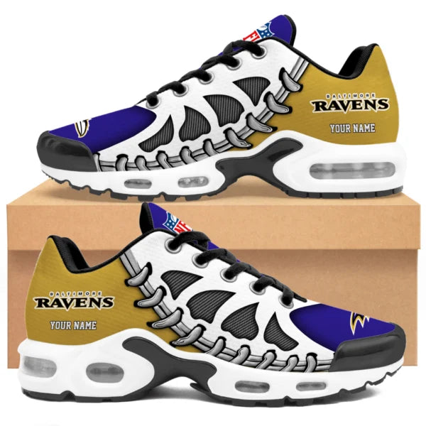 LIMITED EDITION - NEW CUSTOMIZED NFL28 BTR BALTIMORE RAVENS UNISEX AIR MAX PLUS SNEAKERS