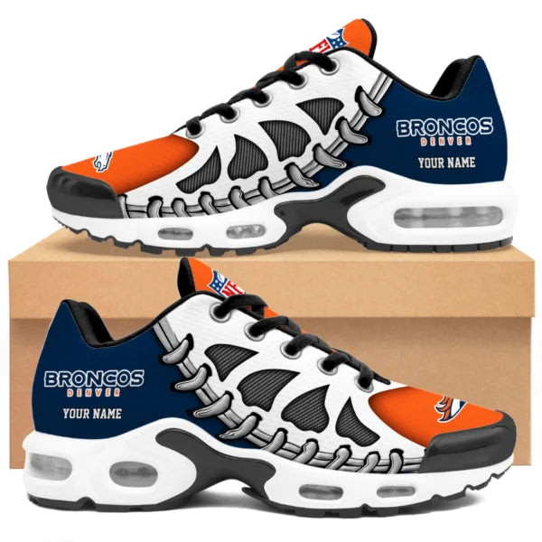 LIMITED EDITION - NEW CUSTOMIZED NFL13 DVB DENVER BRONCOS UNISEX AIR MAX PLUS SNEAKERS