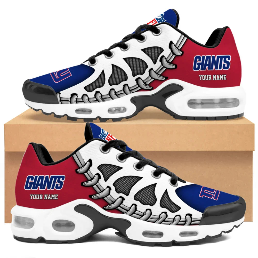 LIMITED EDITION - NEW CUSTOMIZED NFL32 NYG NEW YORK GIANTS UNISEX AIR MAX PLUS SNEAKERS
