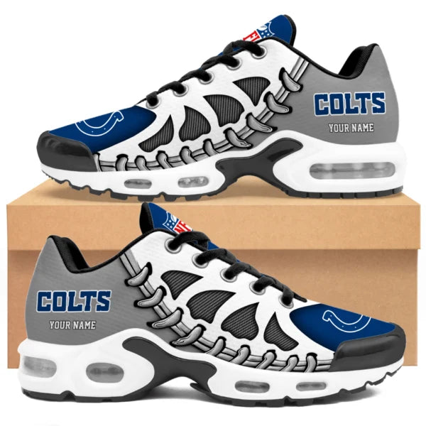 LIMITED EDITION - NEW CUSTOMIZED NFL17 IDC INDIANAPOLIS COLTS UNISEX AIR MAX PLUS SNEAKERS