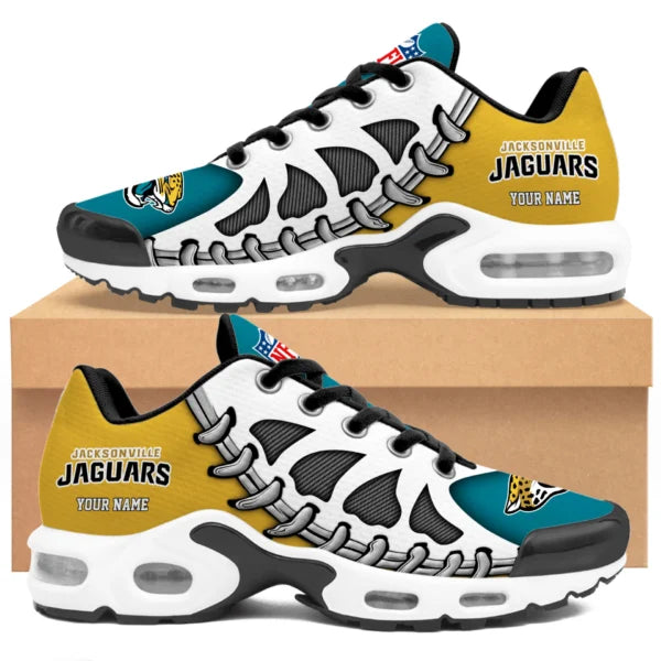 LIMITED EDITION - NEW CUSTOMIZED NFL30 JSJ JACKSONVILLE JAGUARS UNISEX AIR MAX PLUS SNEAKERS