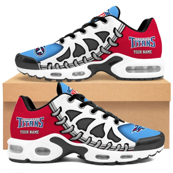 LIMITED EDITION - NEW CUSTOMIZED NFL31 TST TENNESSEE TITANS UNISEX AIR MAX PLUS SNEAKERS