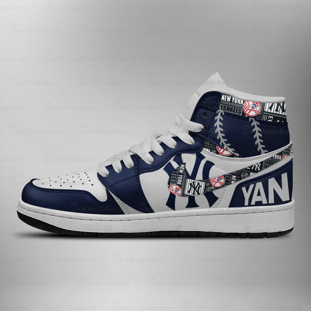 LIMITED EDITION - NEW CUSTOMIZED MLB01 NY YANKEES AIR JORDAN SNEAKERS