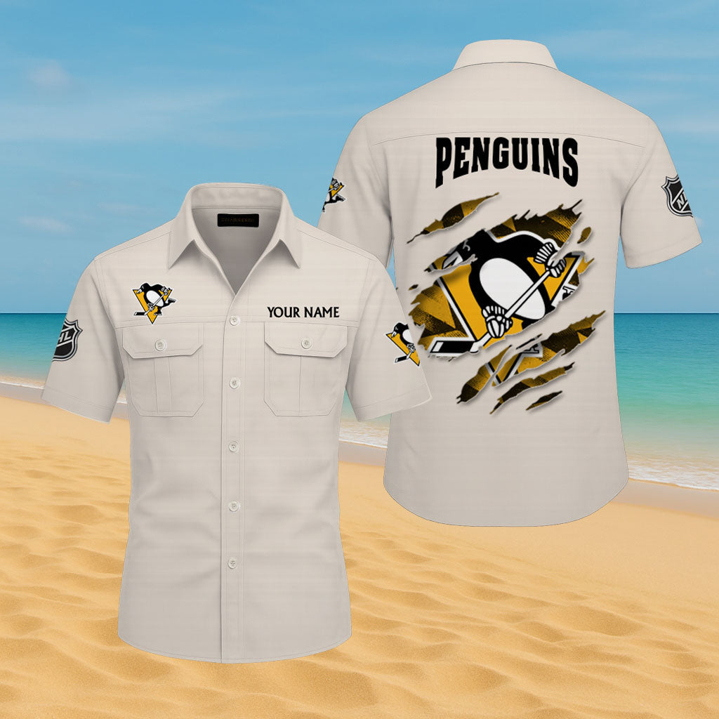 LIMITED EDITION - NEW CUSTOMIZED NHL26 PBP PITTSBURGH PENGUINS CARGO SHIRT