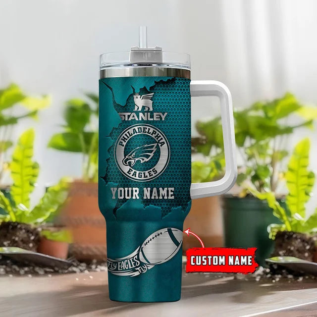 LIMITED EDITION - NEW CUSTOMIZED NFL02 PPE PHILADELPHIA EAGLES TUMBLER CUP