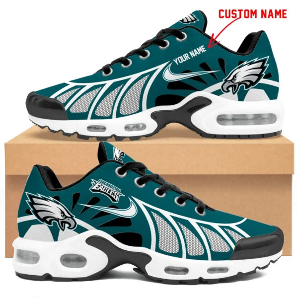 LIMITED EDITION - NEW CUSTOMIZED NFL02 PPE PHILADELPHIA EAGLES UNISEX AIR MAX PLUS SNEAKERS