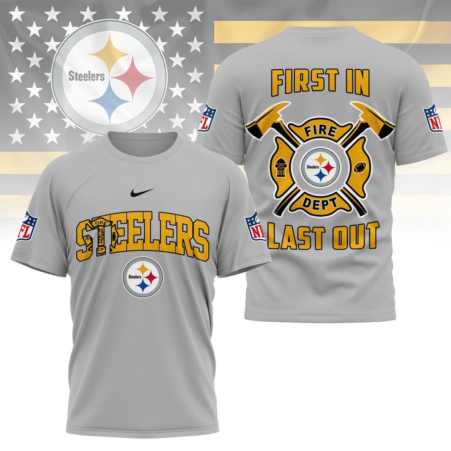 LIMITED EDITION - NEW CUSTOMIZED NFL14 PSB PITTSBURGH STEELERS T-SHIRT | MULTIPLE COLORS AVAILABLE