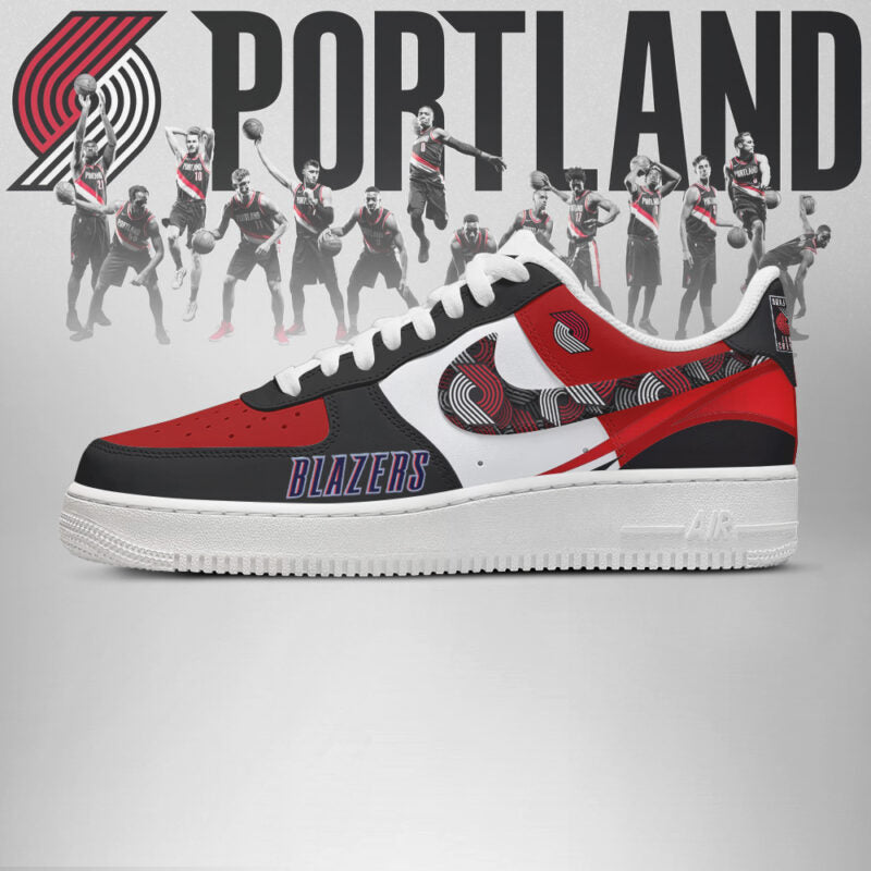 LIMITED EDITION - NEW CUSTOMIZED NBA22 PT BLAZERS AF1 SHOES