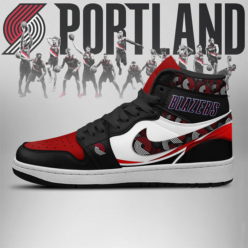 LIMITED EDITION - NEW CUSTOMIZED NBA22 PT BLAZERS AIR JORDAN SNEAKERS